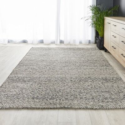 Finarte Elisabeth villamatto 160x230 cm vaaleanharmaa